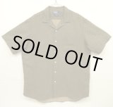 画像: 90'S RALPH LAUREN "BONNARD" シルク/リネン 半袖 オープンカラーシャツ 総柄 (VINTAGE)