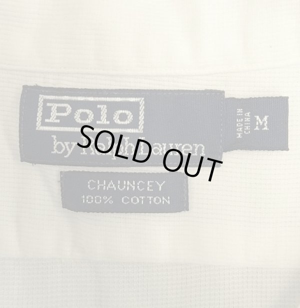画像2: 90'S RALPH LAUREN "CHAUNCEY" コットン 半袖 オープンカラーシャツ ホワイト (VINTAGE)