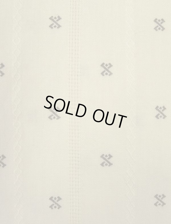 画像3: 90'S RALPH LAUREN "CLAYTON" コットン 半袖 オープンカラーシャツ オフホワイトベース/小紋柄 (VINTAGE)