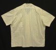 画像4: 90'S RALPH LAUREN "CLAYTON" コットン 半袖 オープンカラーシャツ オフホワイトベース/小紋柄 (VINTAGE)