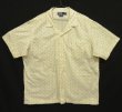 画像1: 90'S RALPH LAUREN "CLAYTON" コットン 半袖 オープンカラーシャツ オフホワイトベース/小紋柄 (VINTAGE)