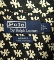 画像2: 90'S RALPH LAUREN "ADAMS" コットン 半袖 オープンカラーシャツ ブラック/ホワイト 小花柄 (VINTAGE)