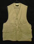 画像1: 60'S ABERCROMBIE & FITCH "SAFARIタグ" ハーフムーンポケット ハンティングベスト ベージュ (VINTAGE)