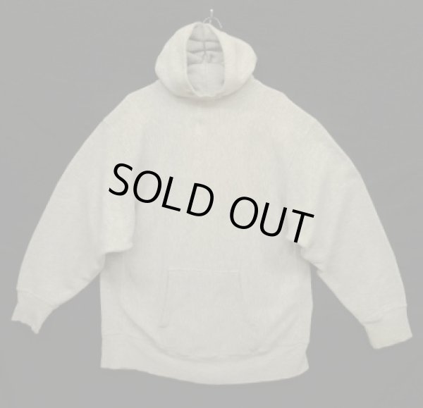 画像4: 80'S CHAMPION トリコタグ バックプリント リバースウィーブ パーカー グレー USA製 (VINTAGE)