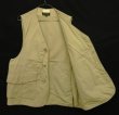 画像3: 60'S ABERCROMBIE & FITCH "SAFARIタグ" ハーフムーンポケット ハンティングベスト ベージュ (VINTAGE)