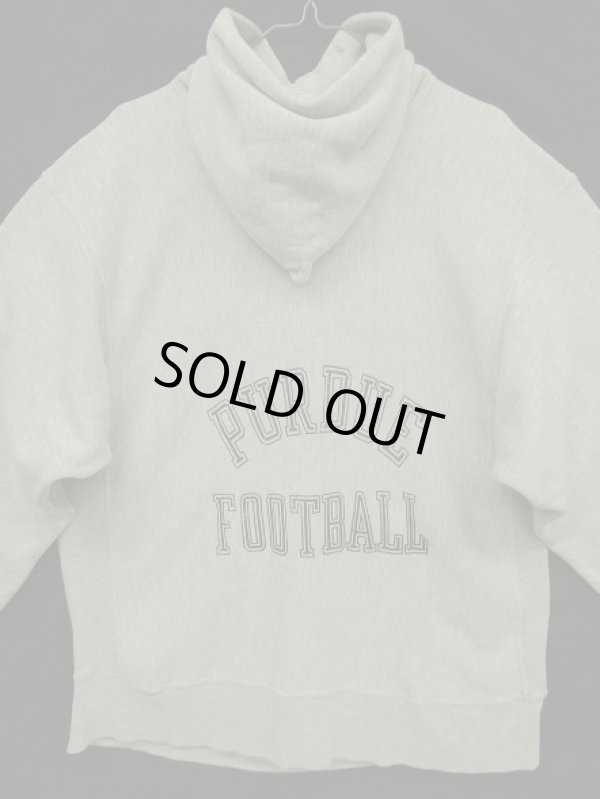 画像2: 80'S CHAMPION トリコタグ バックプリント リバースウィーブ パーカー グレー USA製 (VINTAGE)