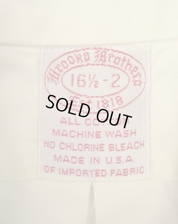 画像2: 90'S BROOKS BROTHERS ポプリン レギュラーカラーシャツ ホワイト USA製 (VINTAGE)