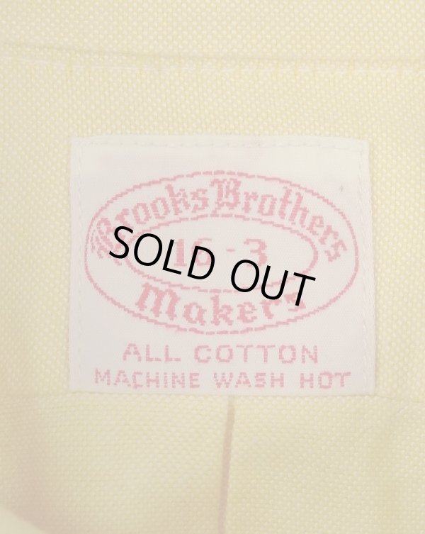 画像2: 60'S BROOKS BROTHERS "MAKERS" 6ボタン オックスフォード BDシャツ イエロー USA製 (VINTAGE)