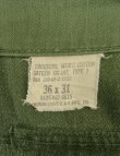 画像2: 60'S アメリカ軍 US ARMY "OG107" コットンサテン ベイカーパンツ SCOVILLアルミジップ W36L31 (VINTAGE)