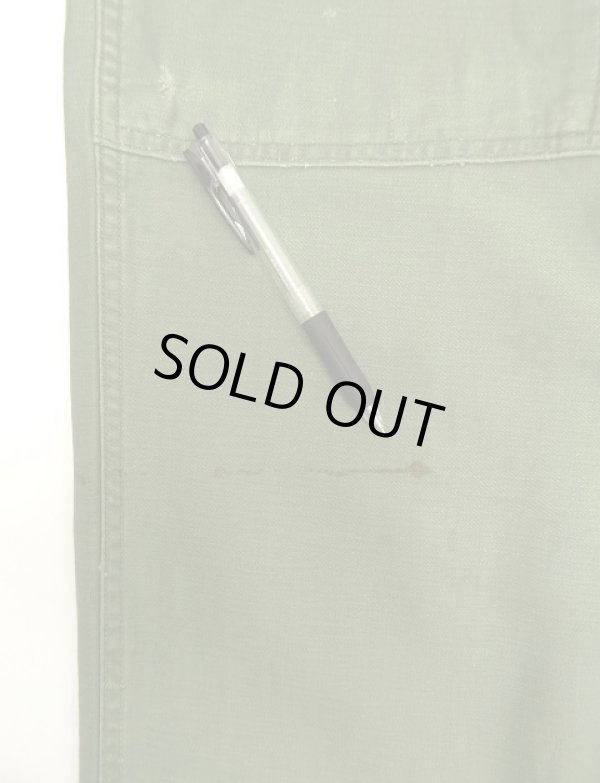 画像7: 60'S アメリカ軍 US ARMY "OG107" 初期モデル コットンサテン 平ボタン ベイカーパンツ W34L33 (VINTAGE)