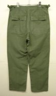画像6: 60'S アメリカ軍 US ARMY "OG107" 初期モデル コットンサテン 平ボタン ベイカーパンツ W34L33 (VINTAGE)