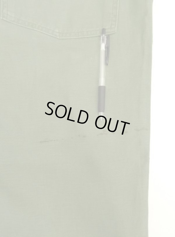 画像8: 60'S アメリカ軍 US ARMY "OG107" 初期モデル コットンサテン 平ボタン ベイカーパンツ W34L33 (VINTAGE)