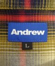 画像2: ANDREW フルジップ 長袖 シャツ オンブレチェック (USED)
