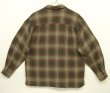 画像3: 90'S J.CREW 旧タグ レーヨン 長袖 オープンカラーシャツ オンブレチェック (VINTAGE)