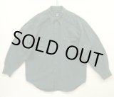 画像: 90'S GAP 旧タグ ツイル 長袖 ウエスタンシャツ ダークグリーン (VINTAGE)