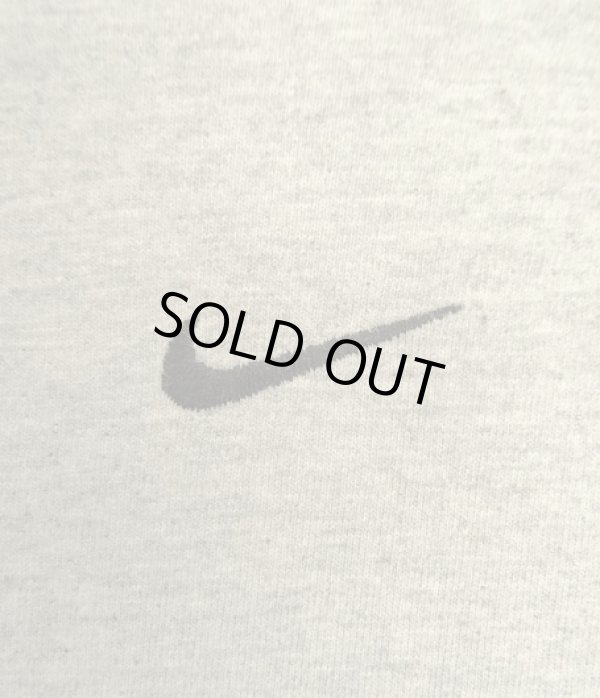 画像3: 00'S NIKE 銀タグ SWOOSHセンターロゴ刺繍 長袖 Tシャツ グレー (VINTAGE)