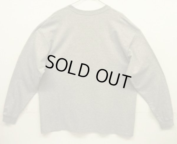 画像4: 00'S NIKE 銀タグ SWOOSHセンターロゴ刺繍 長袖 Tシャツ グレー (VINTAGE)