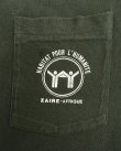 画像3: 90'S ZAIRE-AFRIQUE シングルステッチ 両面プリント ポケット付き 半袖 Tシャツ ブラック USA製 (VINTAGE)