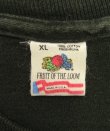 画像2: 90'S ZAIRE-AFRIQUE シングルステッチ 両面プリント ポケット付き 半袖 Tシャツ ブラック USA製 (VINTAGE)
