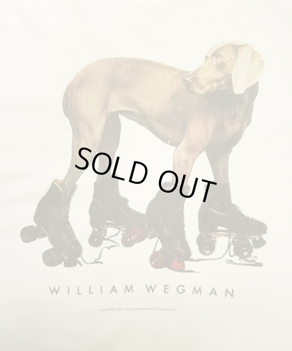 画像3: 90'S WILLIAM WEGMAN "ROLLER ROVER" FOTOFOLIO製 シングルステッチ 半袖 Tシャツ ホワイト USA製 (VINTAGE)