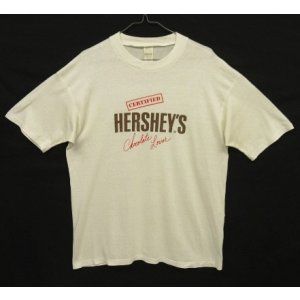 画像: 80'S HERSHEY'S シングルステッチ 半袖 Tシャツ ホワイト USA製 (VINTAGE)