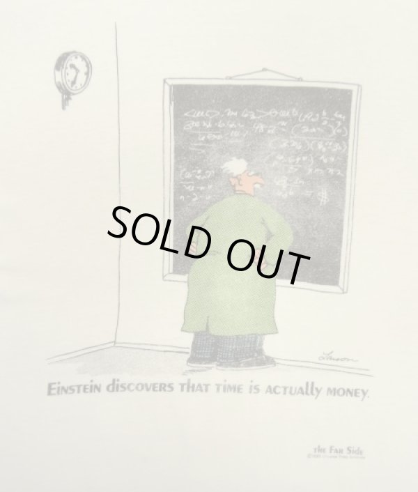 画像3: 80'S THE FAR SIDE "EINSTEIN" シングルステッチ 半袖 Tシャツ ホワイト USA製 (VINTAGE)