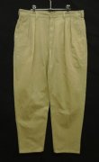 画像1: 90'S RALPH LAUREN "ボックスロゴ" ツープリーツ チノパンツ ベージュ USA製 (VINTAGE)