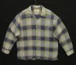 画像1: 00'S RRL 白タグ マドラスチェック 長袖 オープンカラーシャツ (VINTAGE)