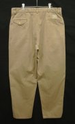 画像3: 90'S RALPH LAUREN "ボックスロゴ" ツープリーツ チノパンツ タン (VINTAGE)