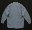 画像4: 90'S RRL 初期 三ツ星タグ シャンブレー マチ付き バンドカラーシャツ ブルー (VINTAGE)