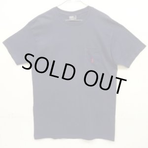 画像: 90'S RALPH LAUREN シングルステッチ 耳付きポケット 半袖 Tシャツ ネイビー USA製 (VINTAGE)