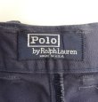 画像2: 90'S RALPH LAUREN アジャスター付き ツープリーツ チノパンツ ネイビー USA製 (VINTAGE)