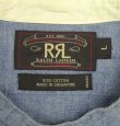 画像2: 90'S RRL 初期 三ツ星タグ シャンブレー マチ付き バンドカラーシャツ ブルー (VINTAGE)