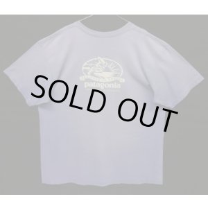 画像: 90'S PATAGONIA "BENEFICIAL T'S" バックプリント 半袖 Tシャツ フェードブルー USA製 (VINTAGE)
