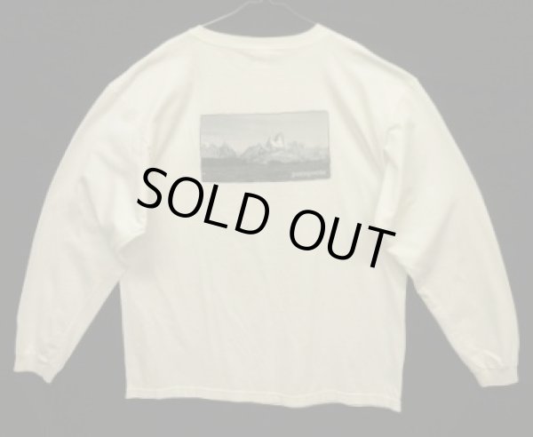 画像1: 90'S PATAGONIA "BENEFICIAL T'S" バックプリント 長袖 Tシャツ ホワイト USA製 (VINTAGE)