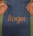 画像6: 80'S LL Bean キャンバス/レザー ダッフルバッグ ネイビー/オリーブ USA製 (VINTAGE)