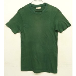 画像: 70'S LL Bean "筆記体タグ" シングルステッチ 半袖 Tシャツ ダークグリーン (VINTAGE)