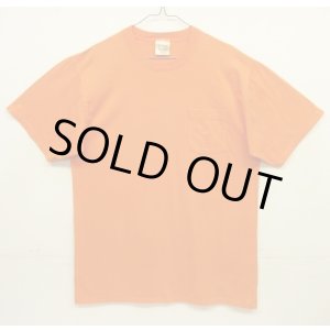 画像: 90'S LL Bean x RUSSELL ATHLETIC ポケット付き 半袖 Tシャツ オレンジ USA製 (VINTAGE)
