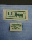 画像2: 80'S LL Bean インド綿 長袖 シャツ ブルー インド製 (VINTAGE)