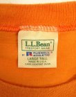画像2: 90'S LL Bean x RUSSELL ATHLETIC ポケット付き 半袖 Tシャツ オレンジ USA製 (VINTAGE)