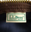 画像2: 80'S LL Bean キャンバス/レザー ダッフルバッグ ネイビー/オリーブ USA製 (VINTAGE)
