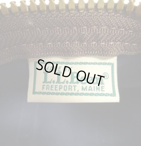 画像2: 80'S LL Bean キャンバス/レザー ダッフルバッグ ネイビー/オリーブ USA製 (VINTAGE)