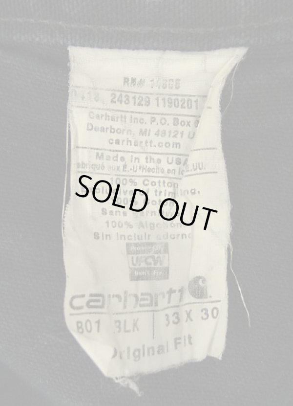 画像3: CARHARTT ダブルニー ダック ペインターパンツ ブラック W33L30 USA製 (VINTAGE)
