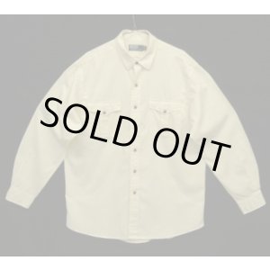 画像: 90'S RALPH LAUREN シルク/コットン 長袖 シャツ オフホワイト (VINTAGE)