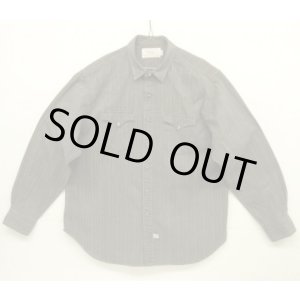 画像: 80'S RALPH LAUREN "白タグ" ブラックシャンブレー ウエスタンシャツ ストライプ (VINTAGE)