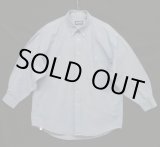 画像: 90'S LANDS' END コットン100% シャンブレー 長袖 BDシャツ ブルー USA製 (VINTAGE)