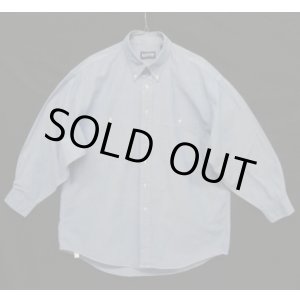 画像: 90'S LANDS' END コットン100% シャンブレー 長袖 BDシャツ ブルー USA製 (VINTAGE)