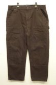 画像1: CARHARTT ダブルニー ダック ペインターパンツ ブラウン W38L30 メキシコ製 (USED)
