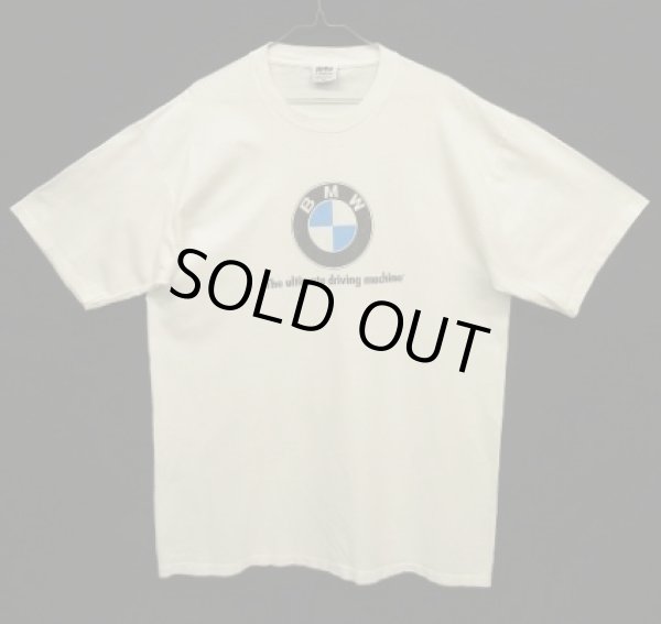 画像1: 90'S BMW シングルステッチ 半袖 Tシャツ ホワイト USA製 (VINTAGE)