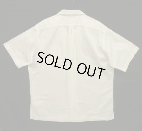 画像5: 90'S RALPH LAUREN "CALDWELL" コットン 裾ロゴ 半袖 オープンカラーシャツ ホワイト (VINTAGE)